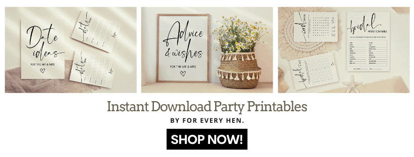 Printables or your Trees Adventure Hen Party