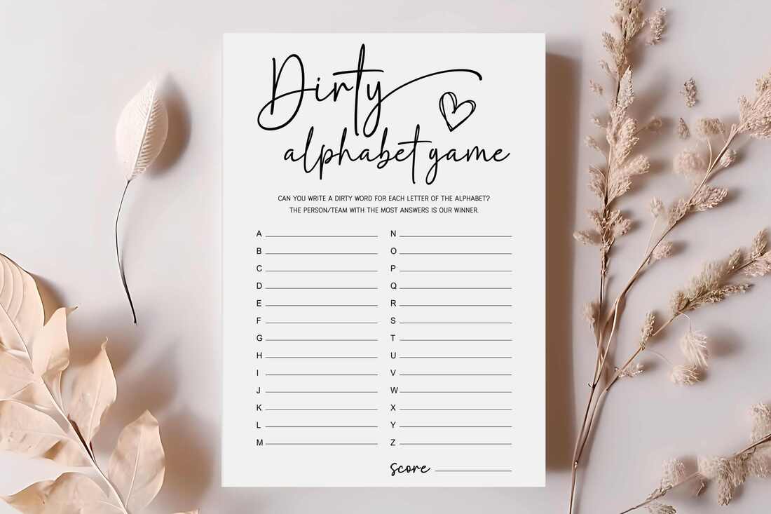 Dreamy themed Instant Download Dirty Alphabet Game