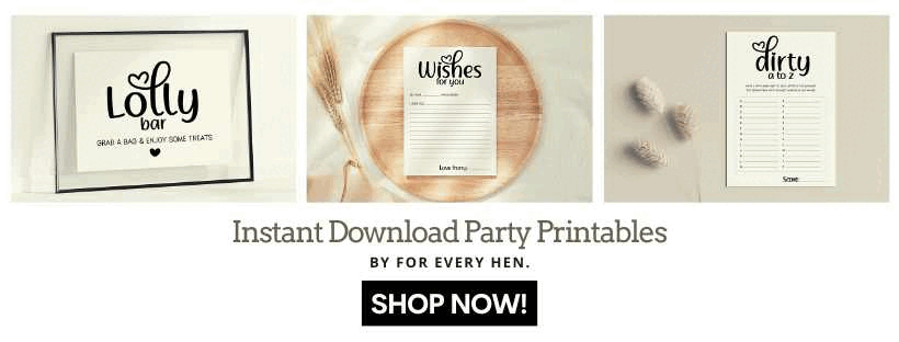 Party signs, games and more (instant download)